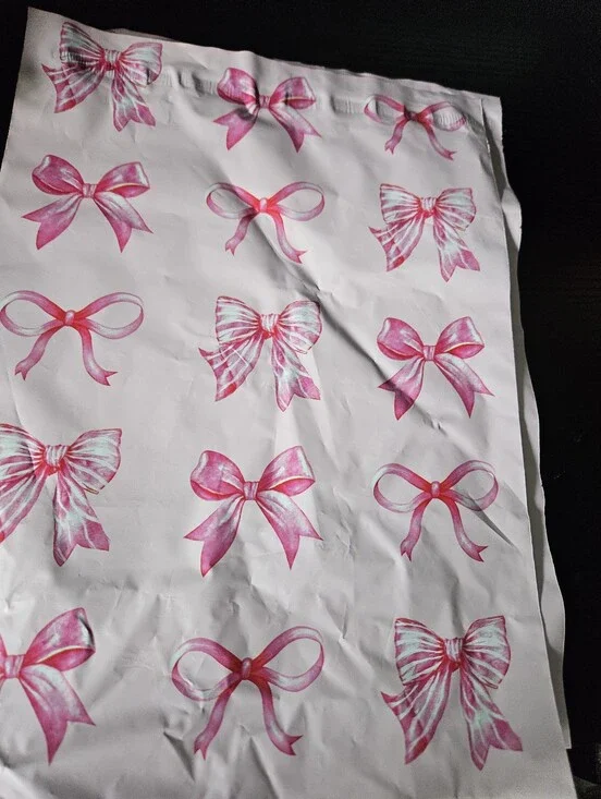 Pink Bow Polymailer Packages
