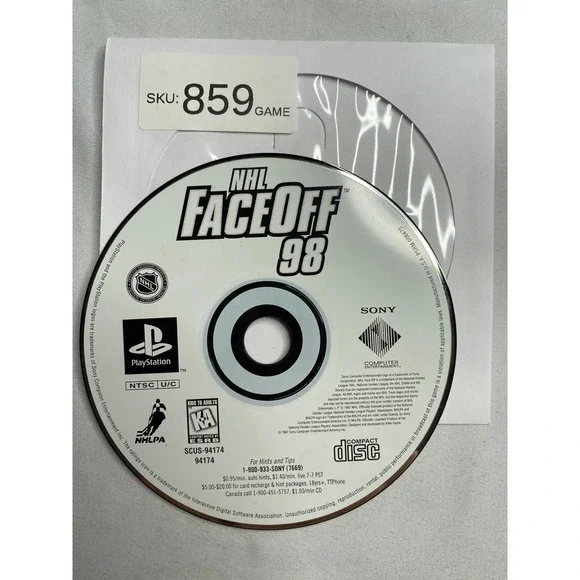 Sony PlayStation 1 NHL FaceOff 98