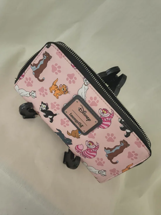 Loungefly Pink Disney Cats Pattern Small Pet Pouch