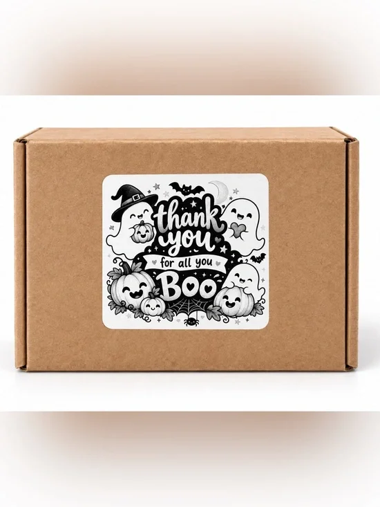 Halloween Thank You Stickers-100ct