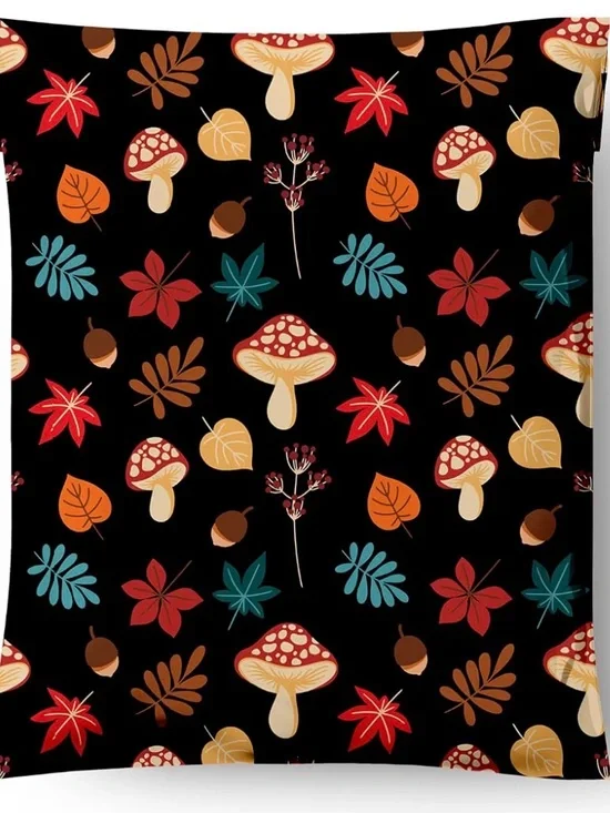 Polymailers: (20) 10x13 Fall Mushroom & Acorn Pattern