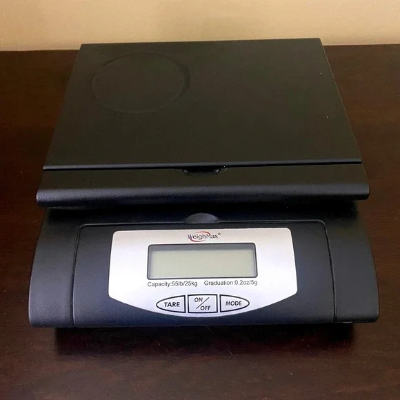 WeighMax W-4819 Digital Postal Shipping Scale 55lb 25kg Black with AC Adapter