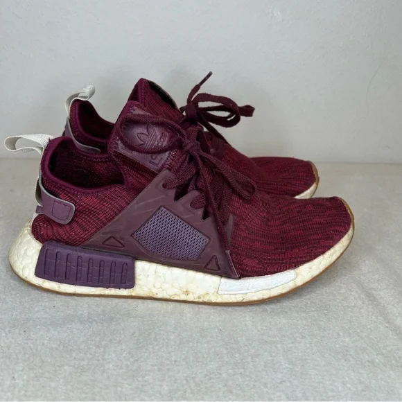 Adidas NMD XR1 Maroon/Cardinal/white Athletic Shoes size 8.5‎ Women’s BB2368