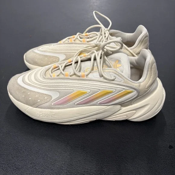 adidas‎ Ozelia Cream White Acid Orange Women's Size 8