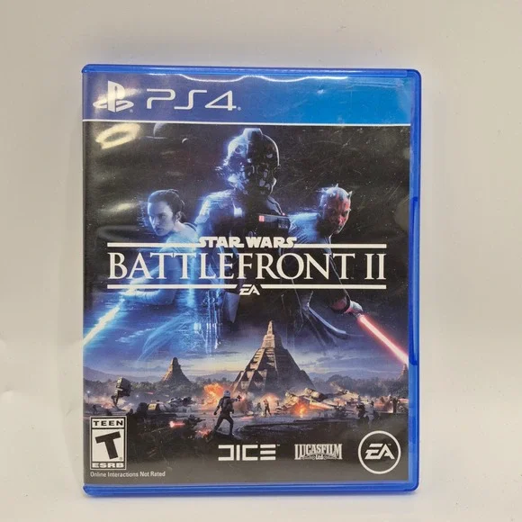 Star Wars Battlefront II PS4 PlayStation 4 EA DICE Lucasfilm Video Game Disc