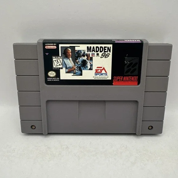 Madden 96 Super Nintendo SNES Game Cartridge VGC EA Sports