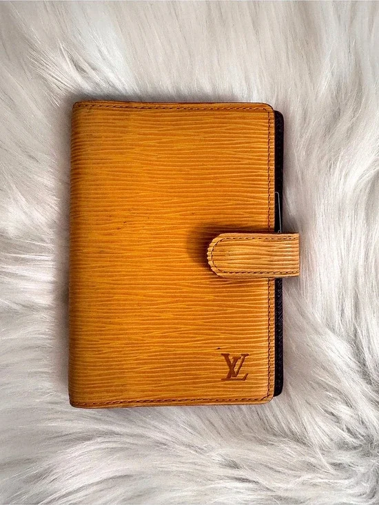 Louis Vuitton Epi Agenda PM Planner Tassil Yellow & Purple