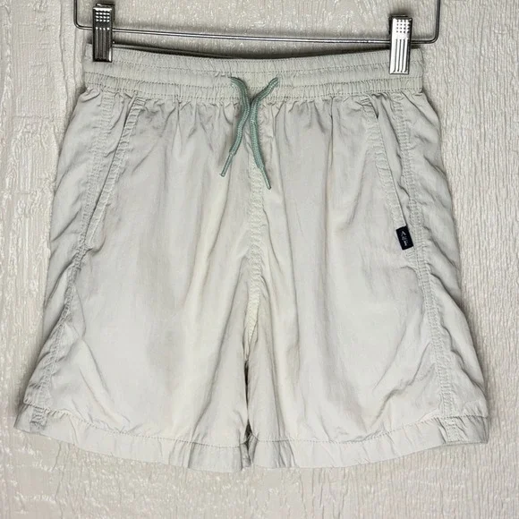Abercrombie Kids Tan Nylon Swim Trunks Shorts Size 9/10 Regular