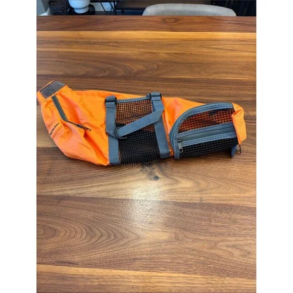 Hello Mow & Wow Orange and Mesh Animal Dog Cat Transport Travel Grooming Bag