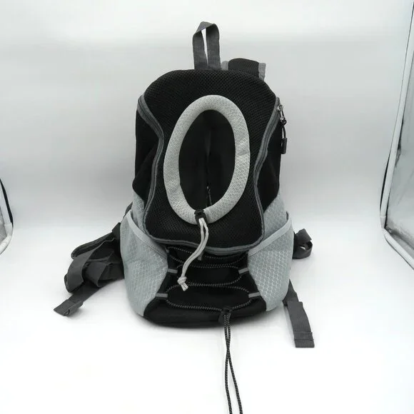Pawaboo Pet Carrier Backpack Front Facing Dog Cat Size‎ Small Gray Mesh Travel