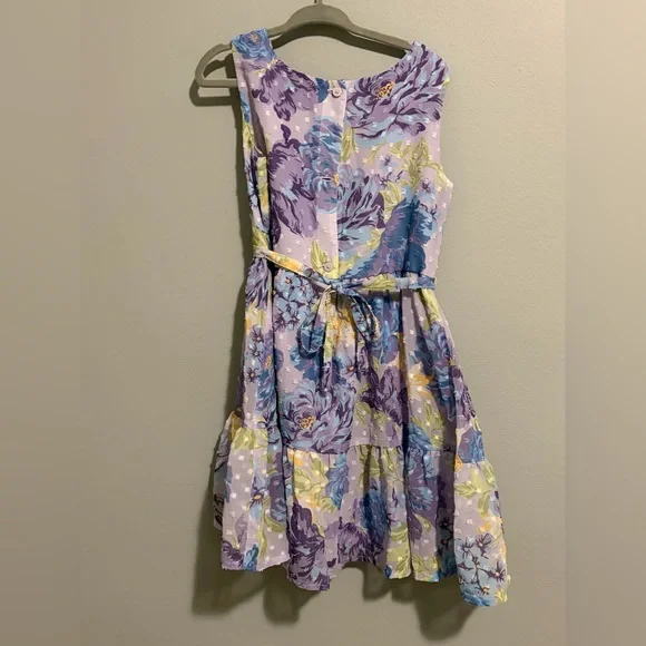 Purple floral dress