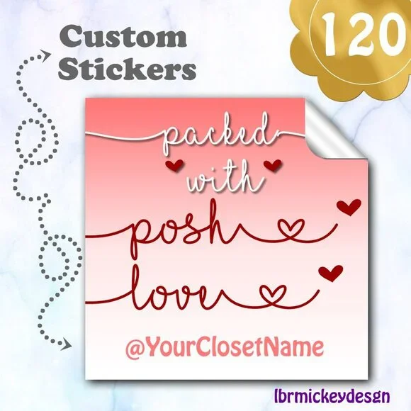 120 Thank You Stickers
