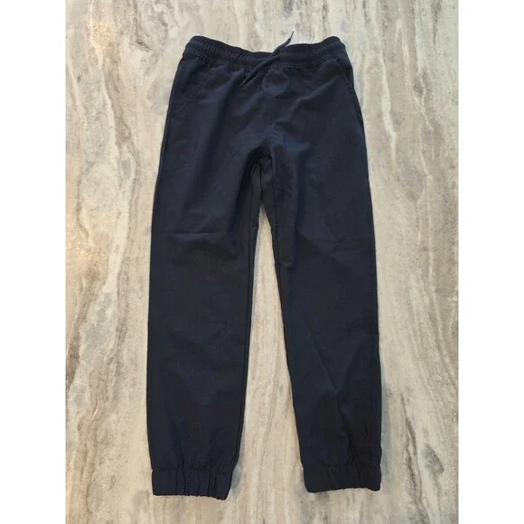 PLACE Girls' Quick Dry Moisture Wicking Jogger Pants – Navy Blue, Size...
