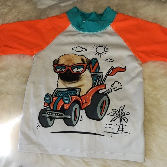 Pug swim rashguard