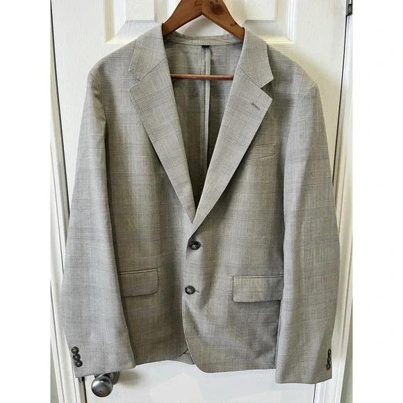 J.Crew Kenmare Blazer Italian Organic Wool Marzotto Glen Plaid Sport Coat 40R