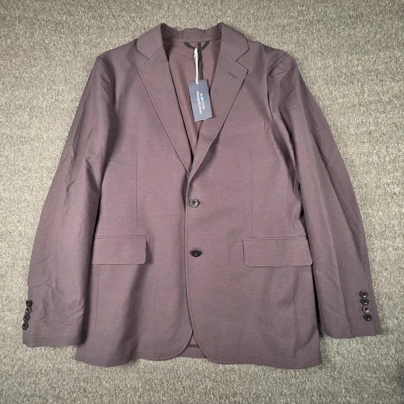 Vineyard Vines On-The-Go Blazer Mens 38R Dark Night Performance 1J001071 NEW