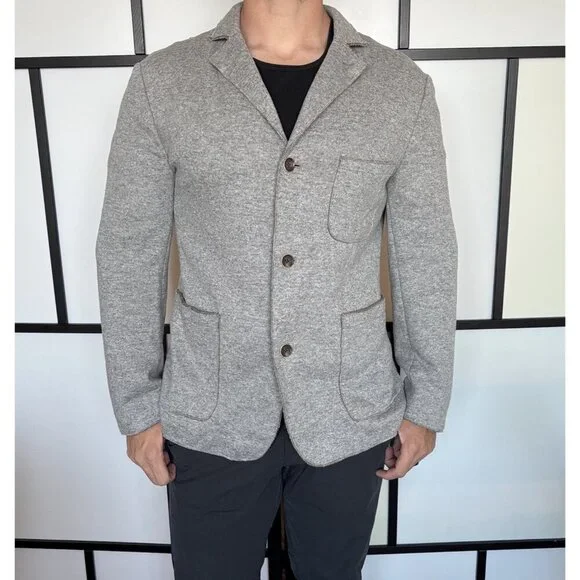 Patrick James Men's Wool Blend‎ Sport Coat Unstructured Blazer 42R Quiet Luxury
