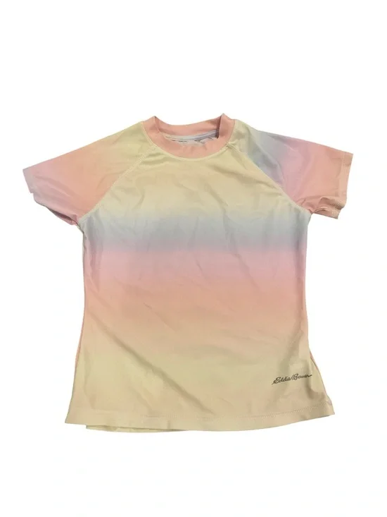 Eddie Bauer Kids Swim Top Short Sleeve Pastel Colors Size S(7/8)