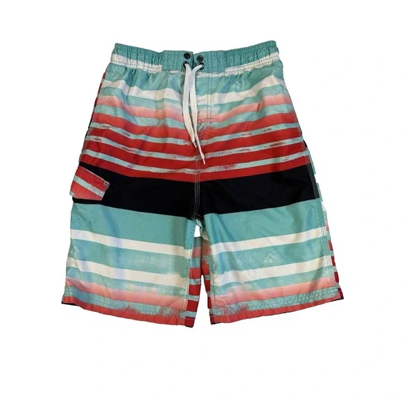 Kanu Youth‎ L(14/16) Colorful Summer Beach Travel Resort Surf Swim Shorts Trunks