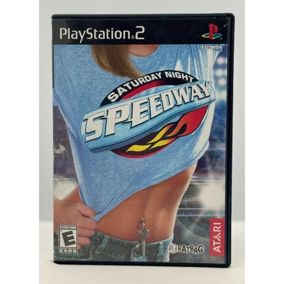 Saturday Night Speedway Playstation 2 PS2 - WITH Manual Tested - E For Everyone