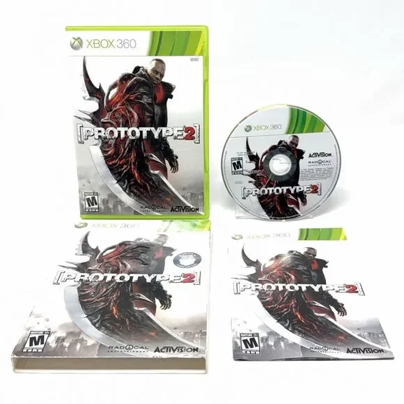 Prototype 2 Microsoft Xbox 360 2012 Complete CIB Slipcover Tested