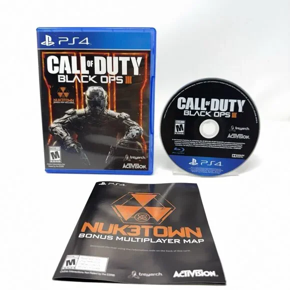 Call of Duty Black Ops III Sony PlayStation 4 PS4 2015 CIB Refurbished Tested