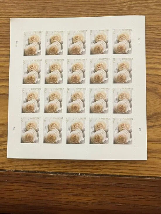 Wedding Rose forever postage stamp-lot of 100-mint
