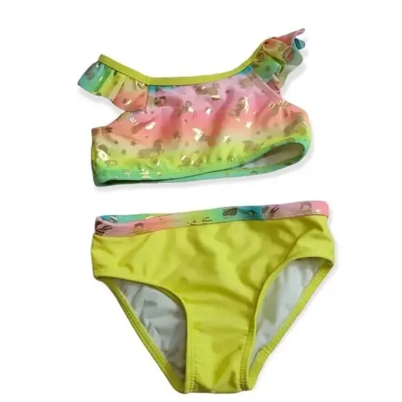 Wonder Nation unicorn bikini 3T