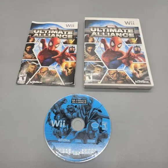 Marvel: Ultimate Alliance Spider Man Nintendo Wii, 2006 Complete & Tested