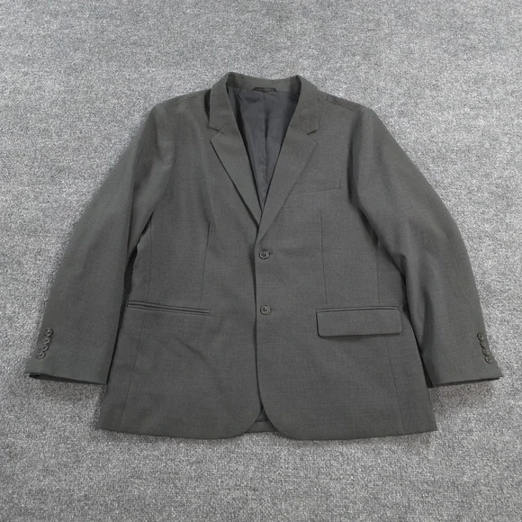 Bluffworks Blazer Mens 46 Gray Presidio Classic Fit Travel Sport Coat Jacket