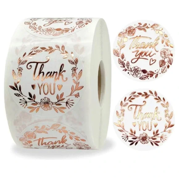 500pc thank you‎ stickers