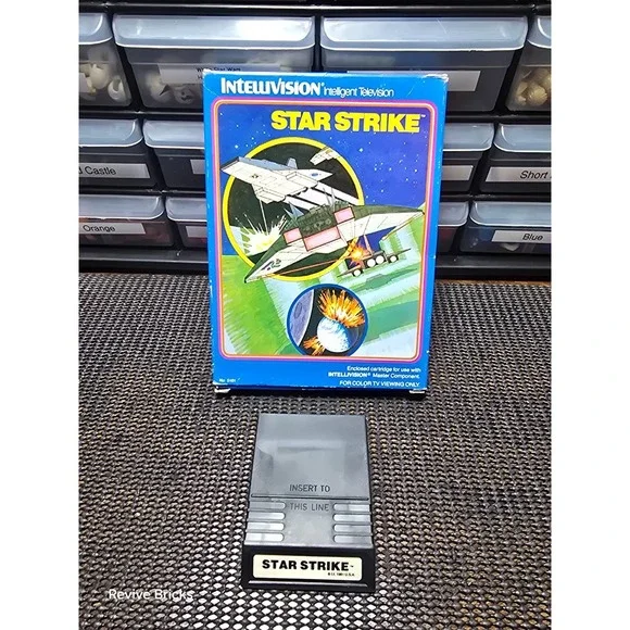 1981 Intellivision Star Strike Game and Box Tested and Working‎ Great Condition