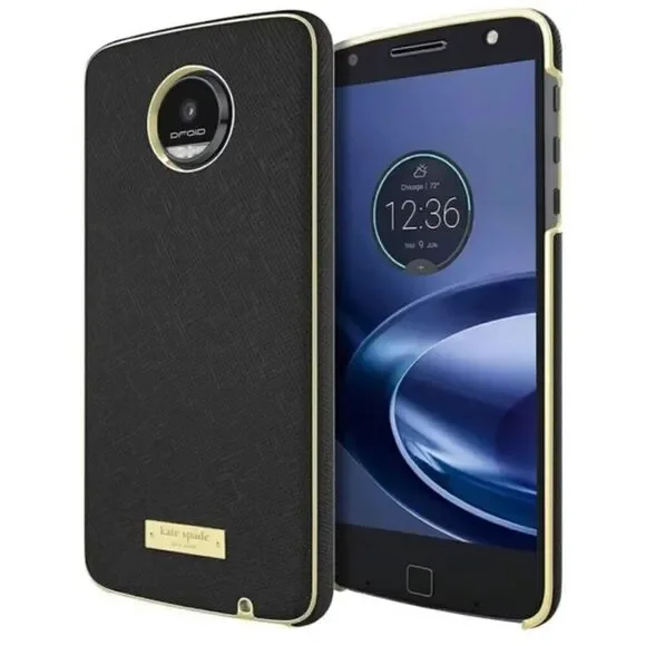 Bundle Sale 3 for $15 | Kate Spade NY Wrap Case | Moto Z Droid Edition | Black &