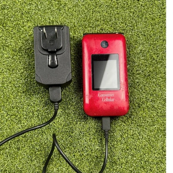 ZTE‎ Cymbal-C Z233VL Flip Phone Consumer Cellular 4G LTE Camera Red Phone