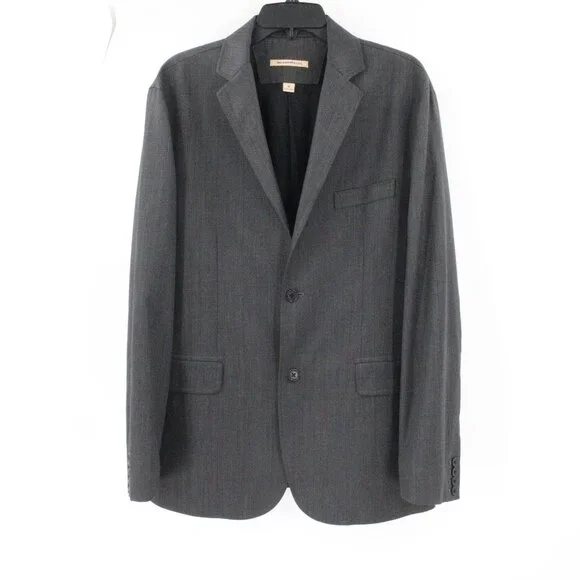 John varvatos sport coat men's‎ 42 single breasted wool blend houndstooth plaid