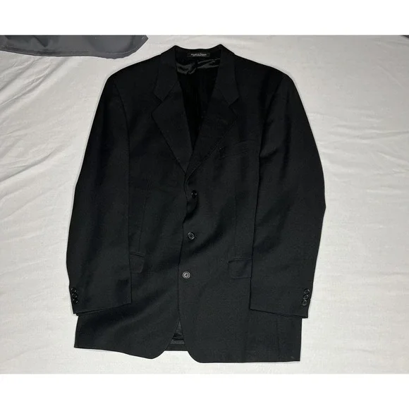 Brandini Sport‎ Coat Jacket Black 3 Button Mens - Size 42R