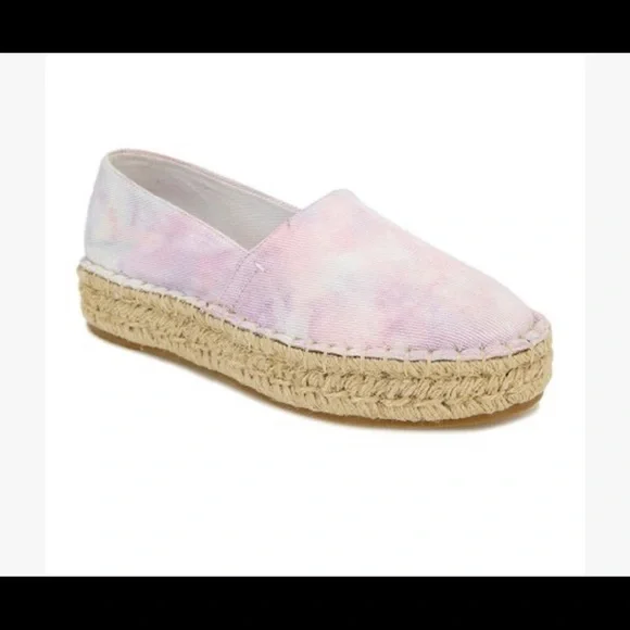 Anthropologie Splendid Laney Women’s Pastel Tie Dye Espadrille Size 8.5 NWT