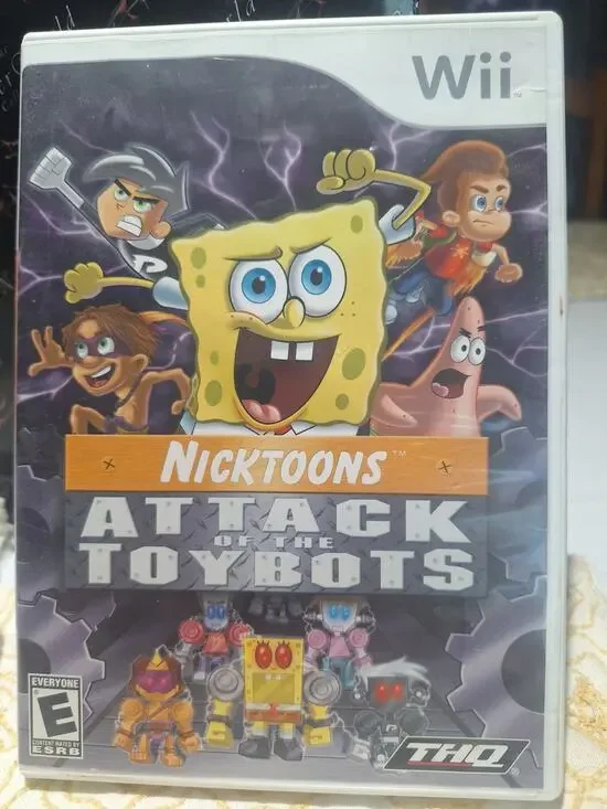 Nicktoons Attack of the Toybots Nintendo Wii 2007 THQ Complete CIB Manual Tested