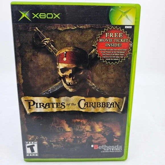 Pirates of the Caribbean Xbox 2003 Bethesda CIB Complete with Manual