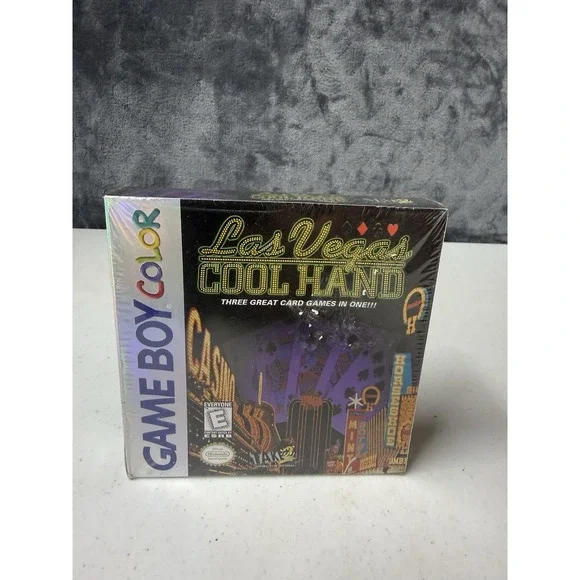 Las Vegas Cool Hand - Nintendo Gameboy Color Casino Card Games - New Sealed