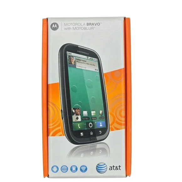 Motorola Bravo MB520 AT&T Android 2.1 MOTOBLUR New Open Box NOS Rare Vintage