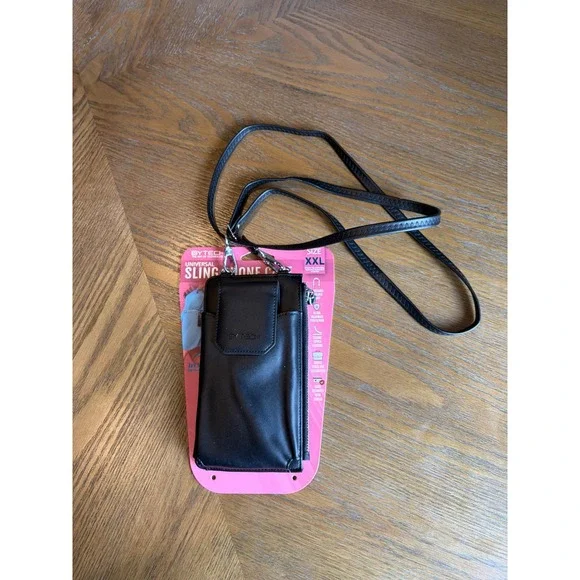 Bytech Universal Sling Phone Case XXL Black RFID Crossbody BY-PP-XX-207-BK