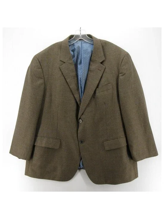 Oak Hill Sport Coat XXL Blazer Micro Check Windowpane Polka Dots Lined