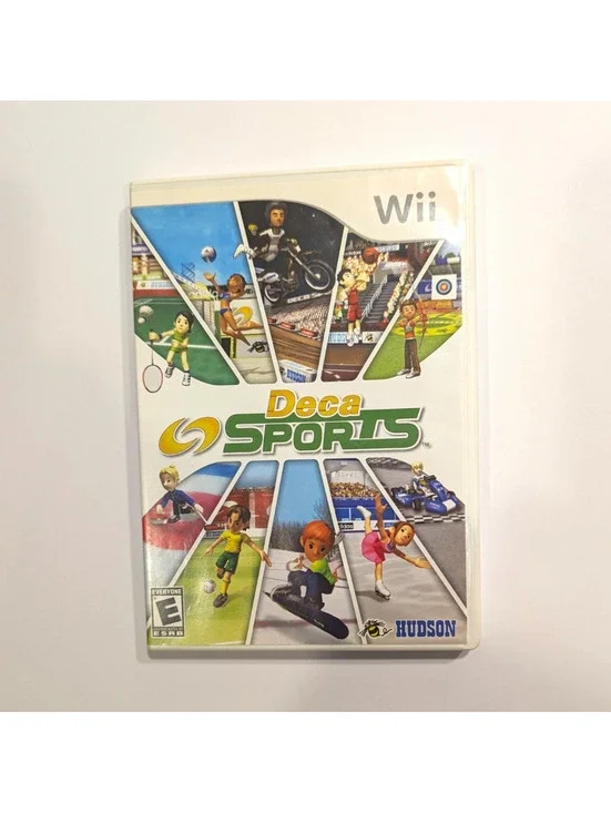 Hudson Deca Sports (Nintendo Wii) Sports Game Complete w/ Case, Manual, Disc E