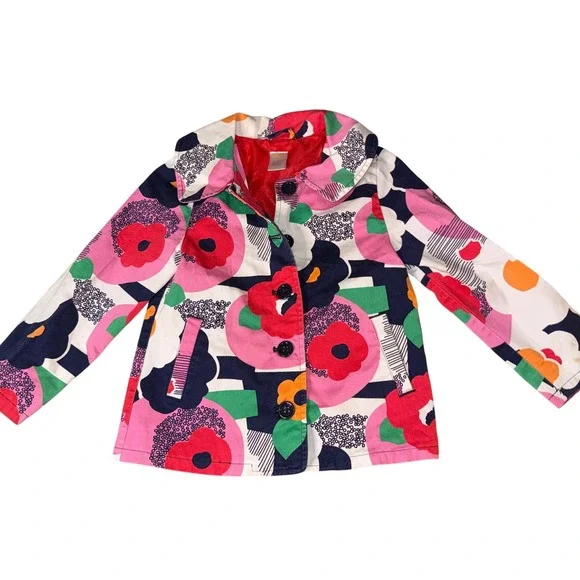 Vintage Gymboree Girls Floral Cotton Jacket Wildflower Fields‎ collection small