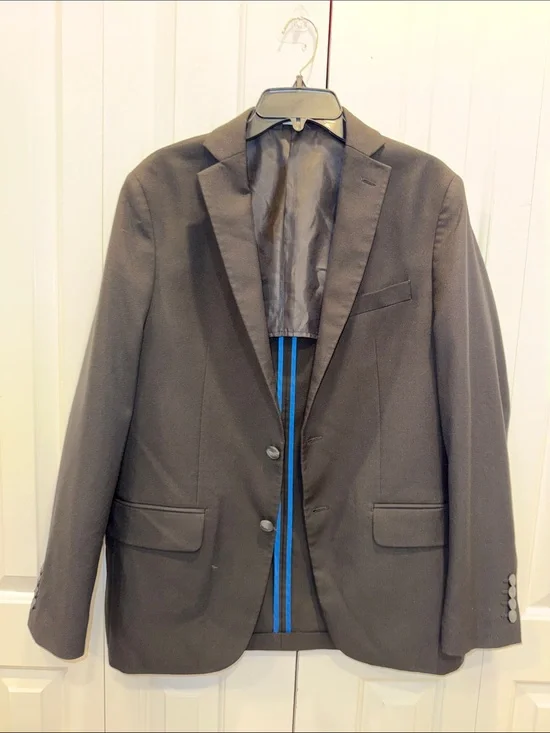 Men's Black Blazer - Classic Two-Button‎ Suit Jacket