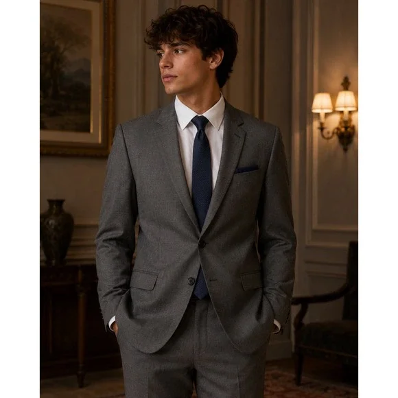 Billy London UK Suit Jacket Gray 38 S Mens Formal Business Travel‎