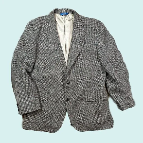 Pendleton Vintage Tweed Elbow Patch Men's Sport Coat Blazer Jacket 42 Regular