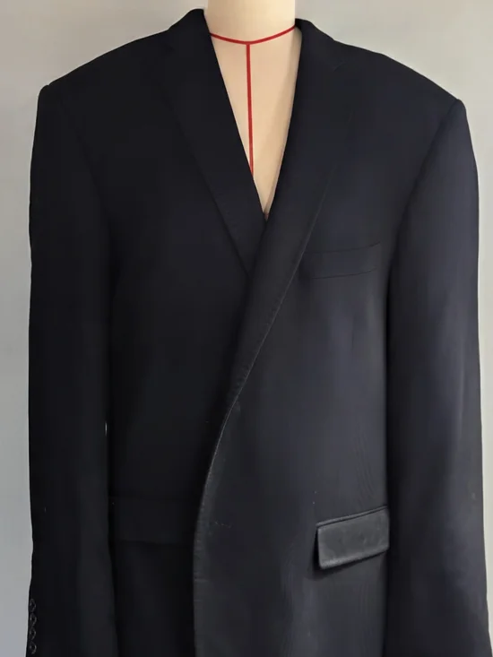 Adolfo Black 100% Cashmere Single-Breasted Sport Coat
