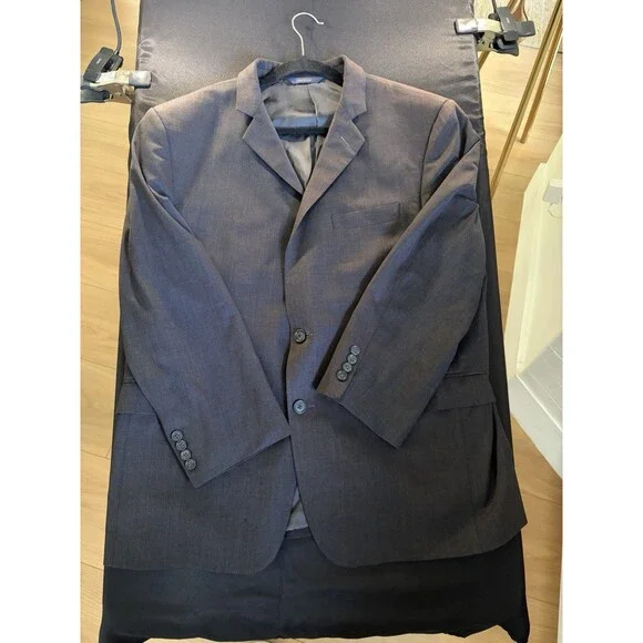 Brooks Brothers Suit Mens 46 R Charcoal Gray Wool 1818